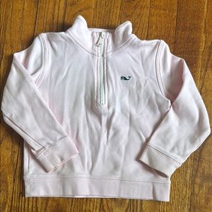 Vineyard Vines Pink Quarter-Zip Pullover